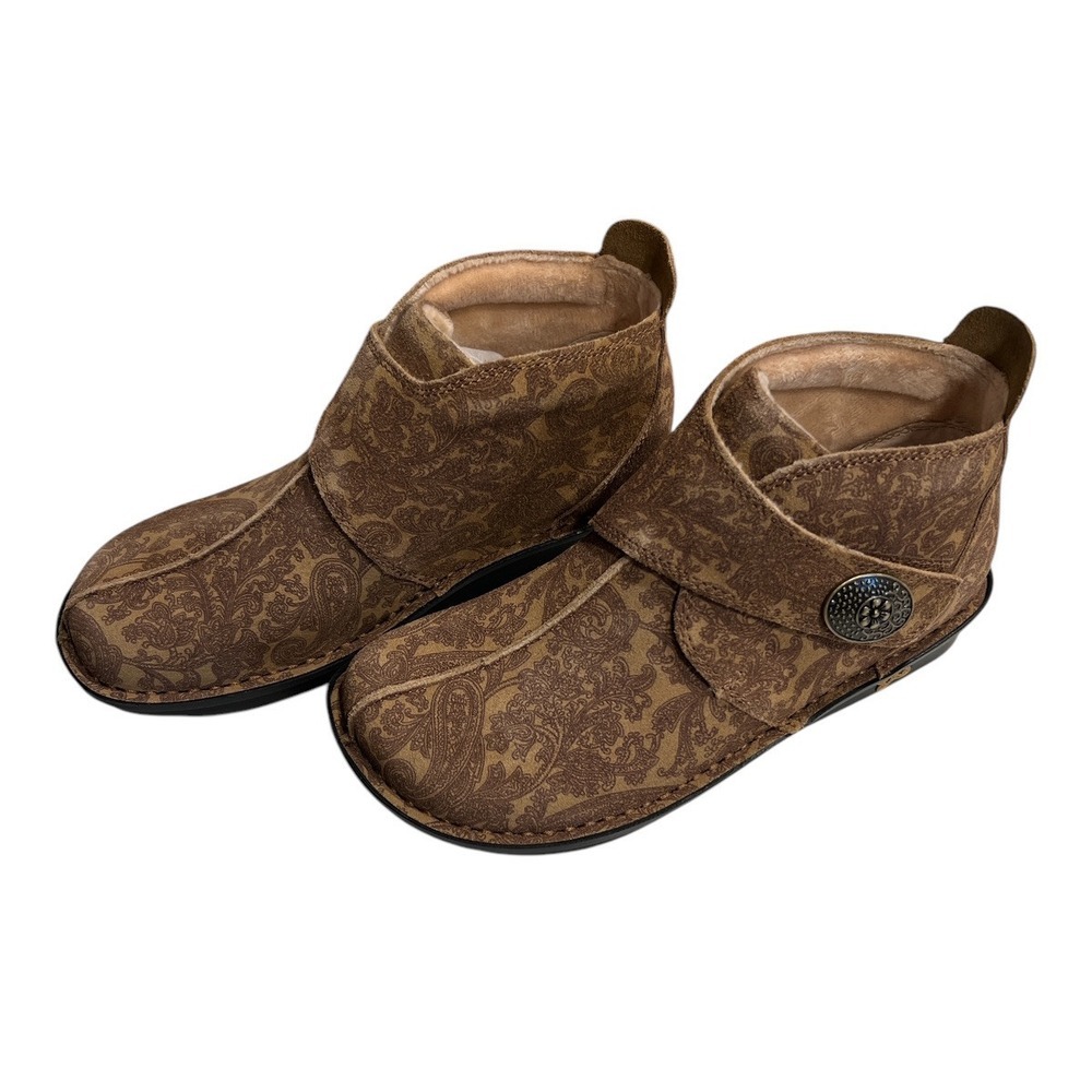Alegria By PG Lite Caiti Peaceful easy suede Women's Booties‎ 5-5.5 / 35 NIB